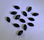 Black Onyx 1PC Small 5x10 MM Marquise  Cabochon Black Luster semi Precious Precious Gemstone