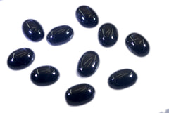Black Onyx 1PC Large 10x12 MM Oval Cabochon Black Fine semi Precious Gems