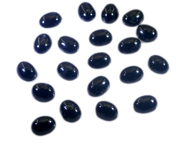 Black Onyx 1PC Large 9x11 MM Oval Cabochon Black Lustrous semi Precious Semi Precious Gemstone