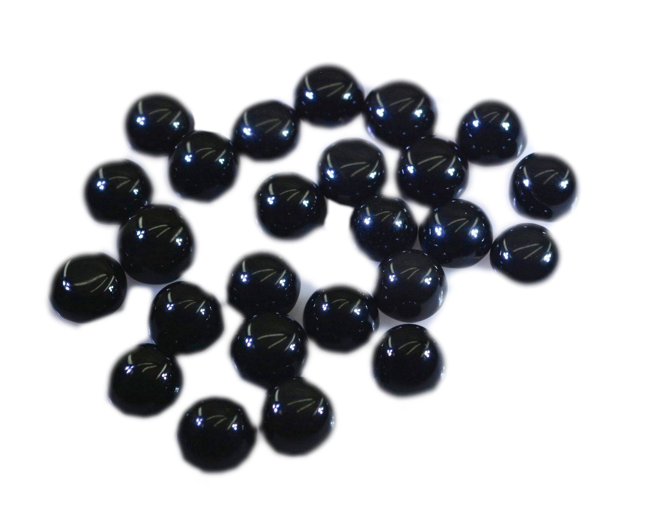 Black Onyx 1PC Tiny 6x6 MM Round Cabochon Black Superior semi Precious Loose Gemstone