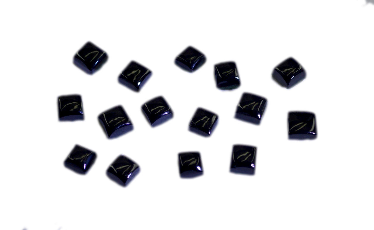 Black Onyx 10PC Tiny 3x3 MM Square Cabochon Black Splendid semi Precious Semi Precious Gemstone Immagine secondaria del prodotto