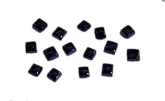Black Onyx 10PC Tiny 3x3 MM Square Cabochon Black Splendid semi Precious Semi Precious Gemstone