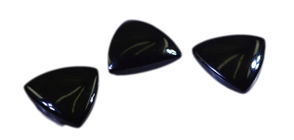 Black Onyx 10PC Tiny 5x5 MM Triangle Cabochon Black Genuine semi Precious Precious Gemstone