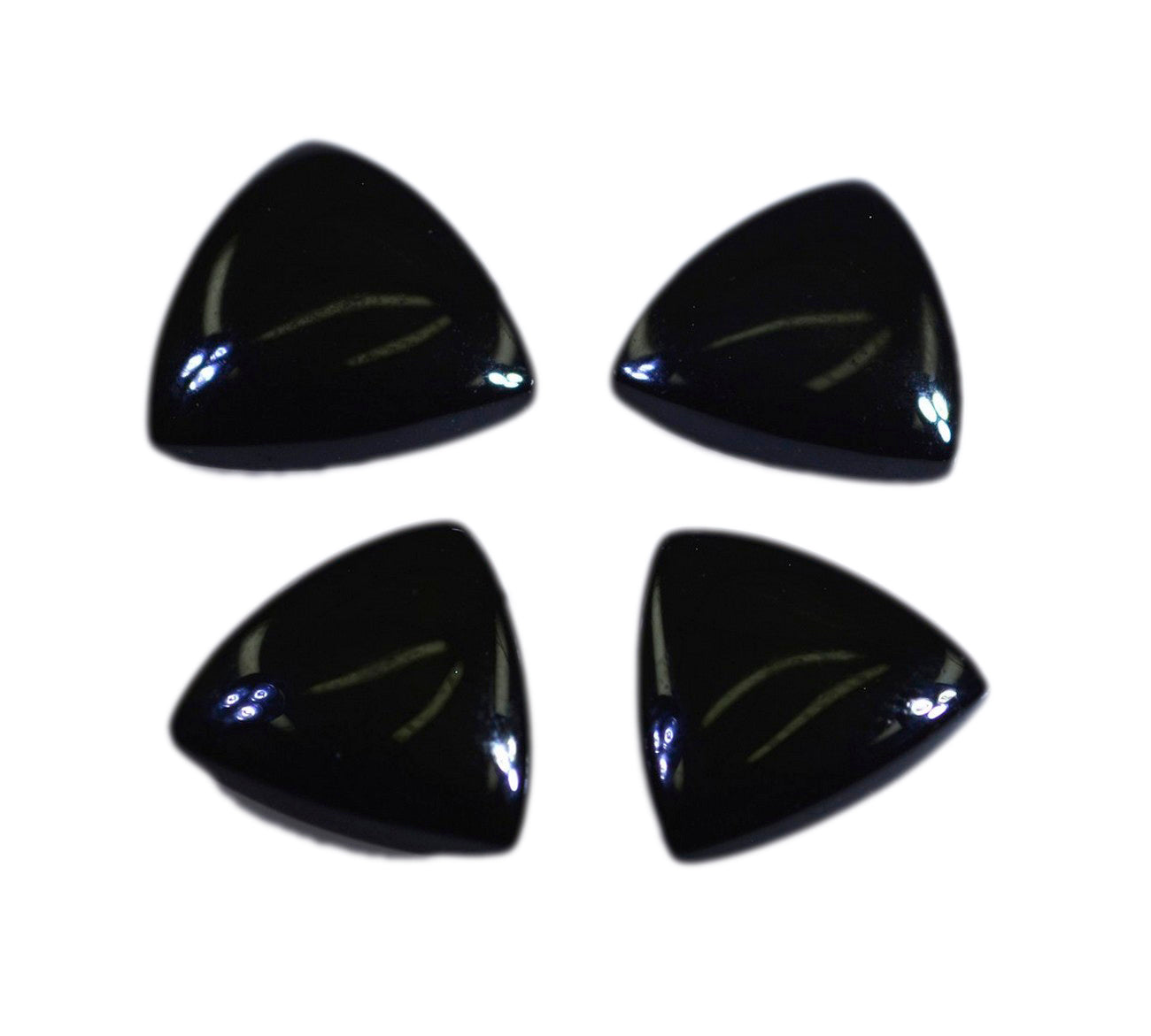 Black Onyx 1PC Tiny 6x6 MM Triangle Cabochon Black Superior semi Precious Gems