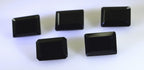 Black Onyx 1PC Tiny 5x7 MM Emerald Faceted Black Genuine Semi Precious Loose Gemstones