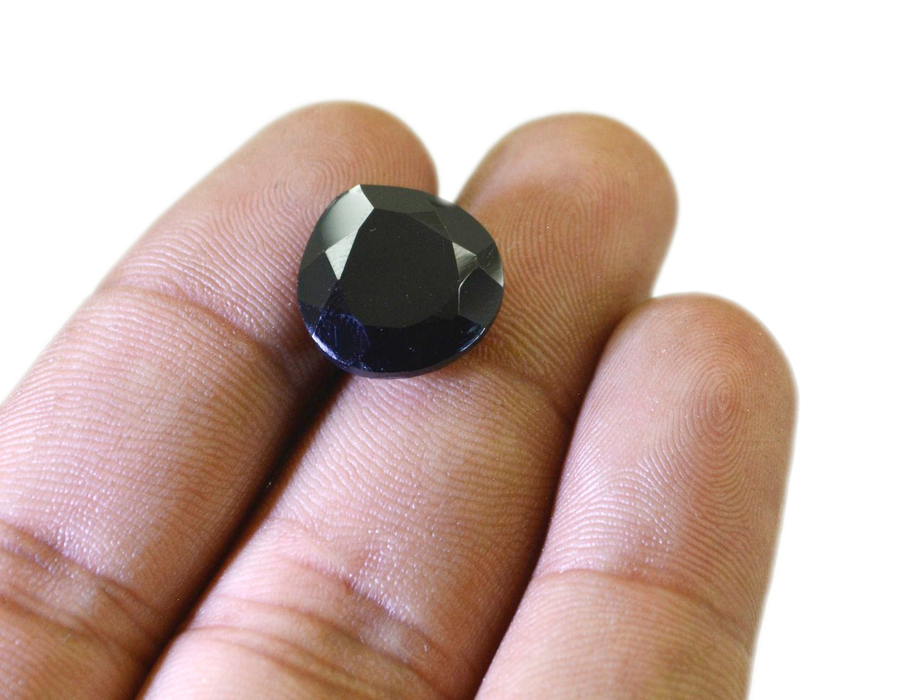 Black Onyx 10PC Tiny 3x3 MM Heart Faceted Black Fiery Semi Precious Loose Gemstone Immagine principale del prodotto
