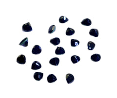 Black Onyx 1PC Small 7x7 MM Heart Faceted Black Splendid Semi Precious Loose Gemstone