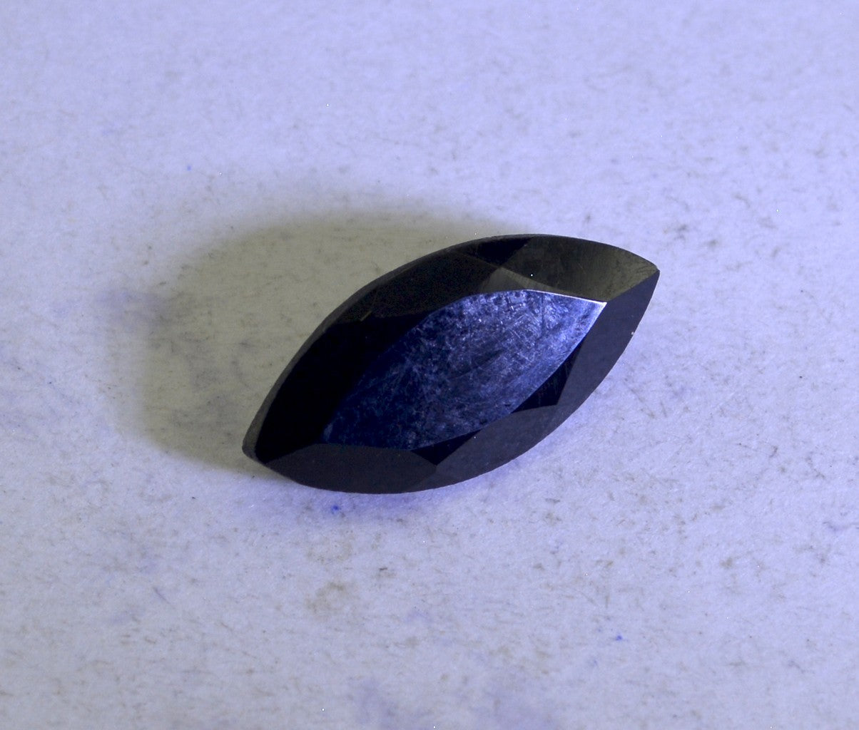 Black Onyx 1PC Chunky 10x20 MM Marquise Faceted Black Brilliant Semi Precious Loose Gems Immagine principale del prodotto