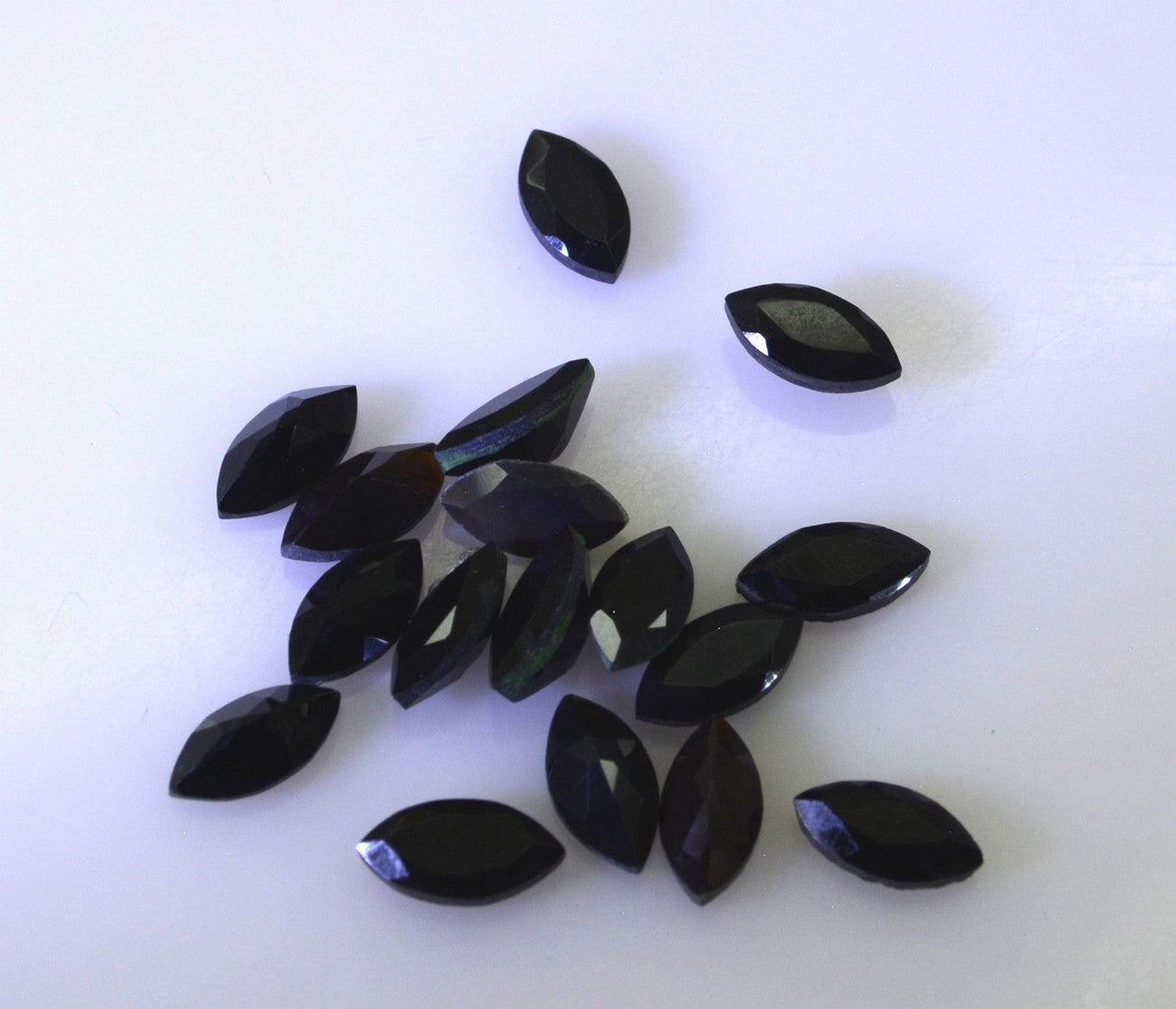 Black Onyx 1PC Medium 7x14 MM Marquise Faceted Black Pure Semi Precious Loose Gemstones