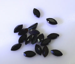 Black Onyx 1PC Medium 7x14 MM Marquise Faceted Black Pure Semi Precious Loose Gemstones