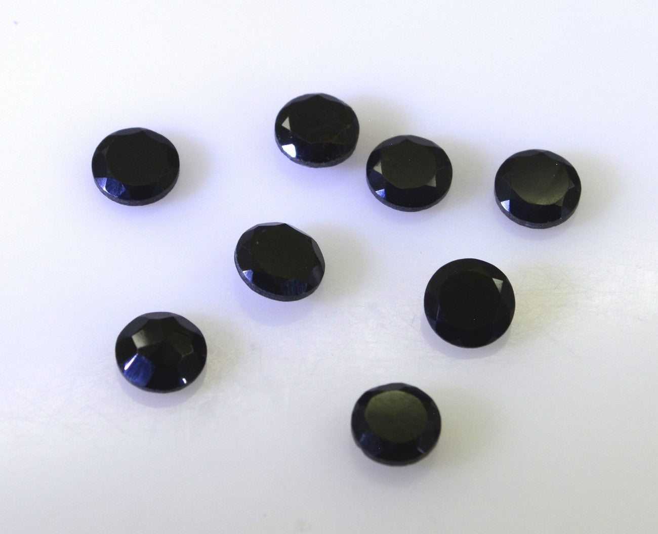 Black Onyx 1PC Large 12x12 MM Round Faceted Black High Quality Semi Precious Loose Gemstones