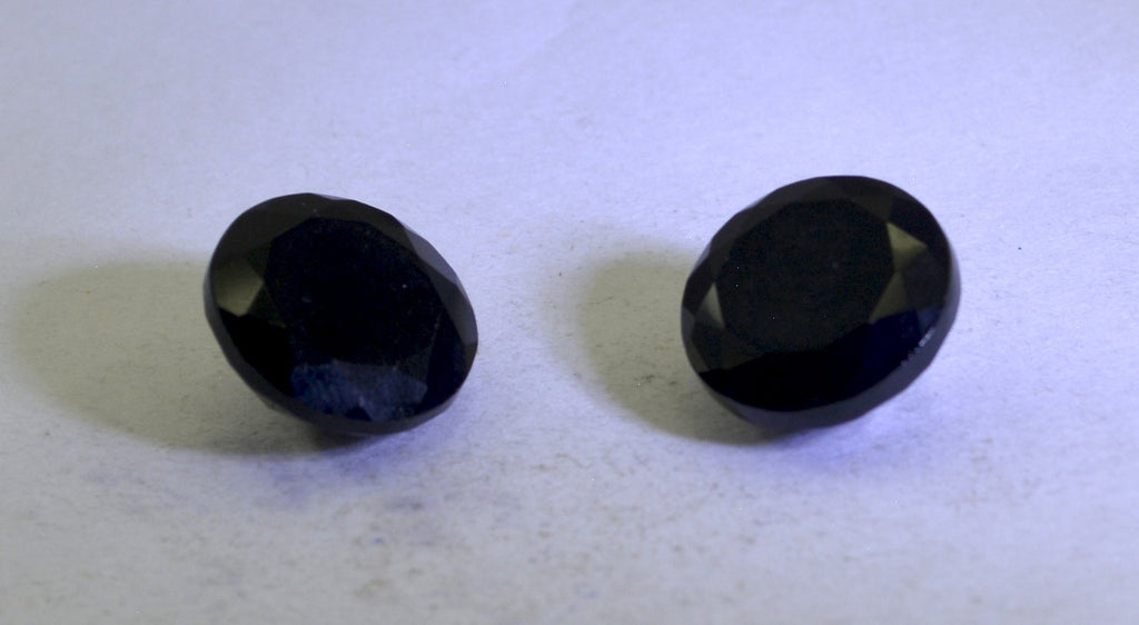 Black Onyx 10PC Tiny 5x5 MM Round Faceted Black Sparkling Semi Precious Gems