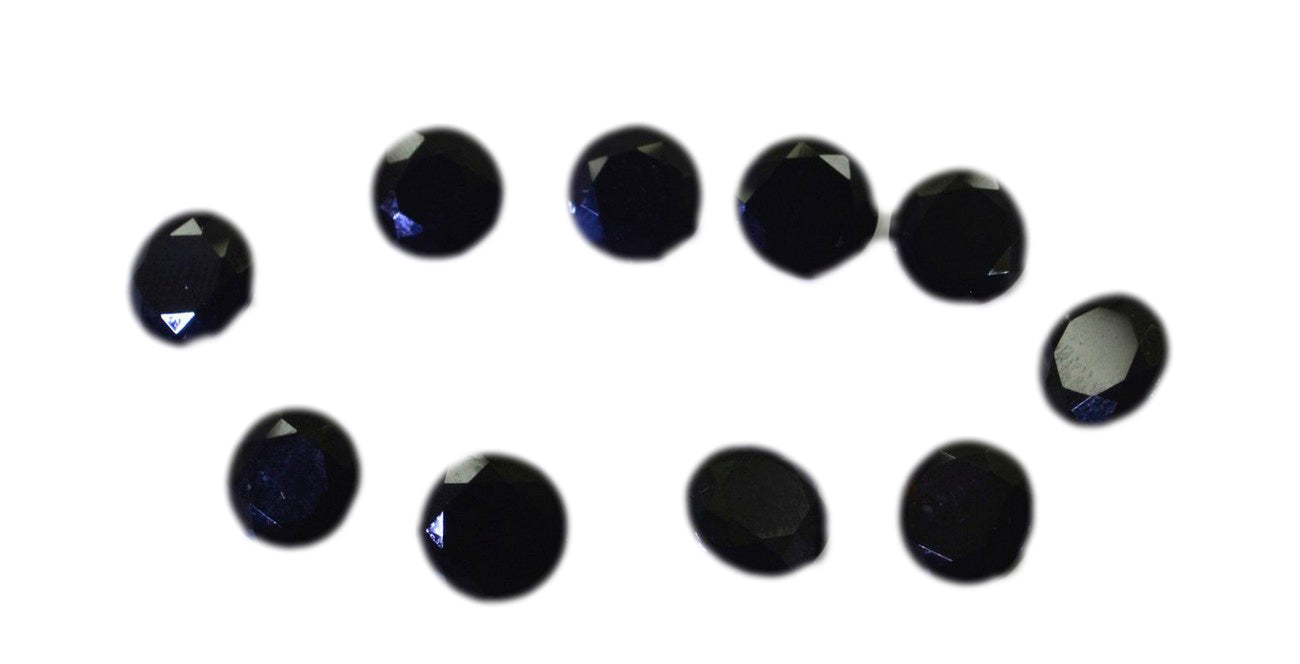 Black Onyx 1PC Small 8x8 MM Round Faceted Black Luster Semi Precious Loose Gemstones