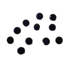 Black Onyx 1PC Medium 9x9 MM Round Faceted Black Lustrous Semi Precious Gems