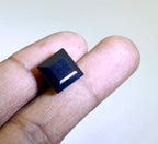 Black Onyx 1PC Large 11x11 MM Square Faceted Black Fine Semi Precious Loose Gemstone