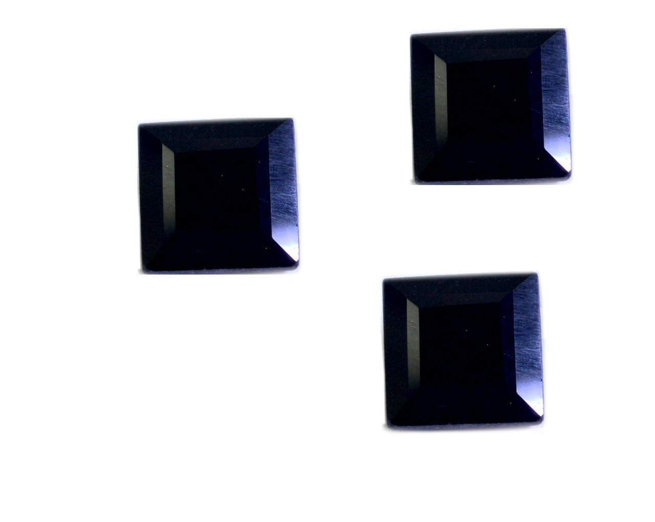 Black Onyx 1PC Chunky 15x15 MM Square Faceted Black Superior Semi Precious Loose Gemstone Secundaire afbeelding