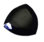 Black Onyx 1PC Large 10x10 MM Triangle Faceted Black Shine Semi Precious Loose Gems