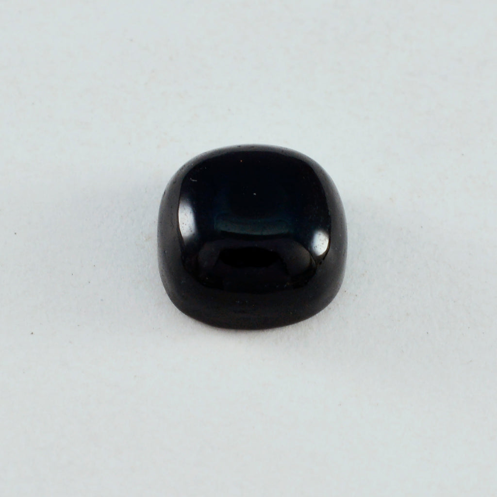 Black Onyx 1PC Large 10x10 MM Cushion Cabochon Black Lustrous semi Precious Gems