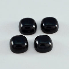 Black Onyx 1PC Small 7x7 MM Cushion Cabochon Black Polished semi Precious Loose Gemstones