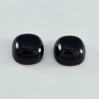 Black Onyx 1PC Medium 9x9 MM Cushion Cabochon Black Luster semi Precious Precious Gemstone