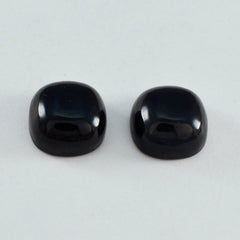 Black Onyx 1PC Medium 9x9 MM Cushion Cabochon Black Luster semi Precious Precious Gemstone