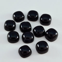 Black Onyx 10PC Tiny 5x5 MM Cushion Cabochon Black Brilliant semi Precious Loose Gems