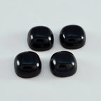 Black Onyx 1PC Small 7x7 MM Cushion Cabochon Black Polished semi Precious Loose Gemstones