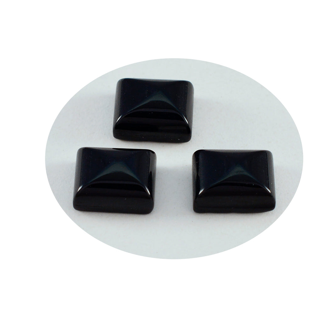 Black Onyx 1PC Large 10x12 MM Emerald Cabochon Black High Quality semi Precious Precious Gemstone