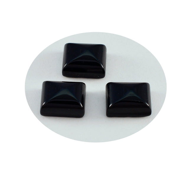 Black Onyx 1PC Large 10x12 MM Emerald Cabochon Black High Quality semi Precious Precious Gemstone