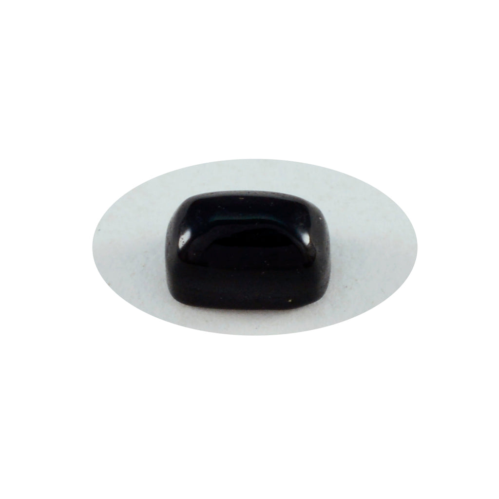 Black Onyx 1PC Small 7x9 MM Emerald Cabochon Black Splendid semi Precious Gems