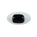 Black Onyx 1PC Small 7x9 MM Emerald Cabochon Black Splendid semi Precious Gems