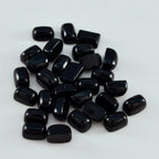 Black Onyx 10PC Tiny 3x5 MM Emerald Cabochon Black Pure semi Precious Loose Gems