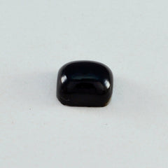 Black Onyx 1PC Medium 7x10 MM Emerald Cabochon Black Luster semi Precious Loose Gems