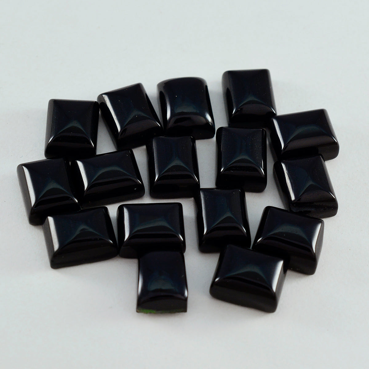 Black Onyx 1PC Small 7x9 MM Emerald Cabochon Black Splendid semi Precious Gems
