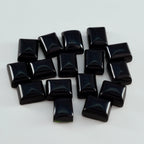 Black Onyx 1PC Small 7x9 MM Emerald Cabochon Black Splendid semi Precious Gems