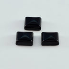 Black Onyx 1PC Medium 8x10 MM Emerald Cabochon Black Lustrous semi Precious Loose Gemstone