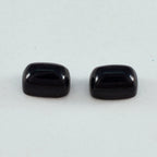 Black Onyx 1PC Large 9x11 MM Emerald Cabochon Black Shine semi Precious Loose Gemstones
