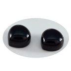 Black Onyx 1PC Large 10x10 MM Heart Cabochon Black Luster semi Precious Precious Gemstone