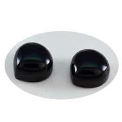 Black Onyx 1PC Large 10x10 MM Heart Cabochon Black Luster semi Precious Precious Gemstone