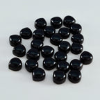 Black Onyx 10PC Tiny 5x5 MM Heart Cabochon Black Fiery semi Precious Gems