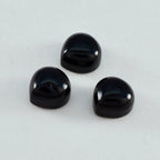 Black Onyx 1PC Small 8x8 MM Heart Cabochon Black Polished semi Precious Loose Gemstones