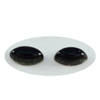 Black Onyx 1PC Small 5x10 MM Marquise  Cabochon Black Luster semi Precious Precious Gemstone