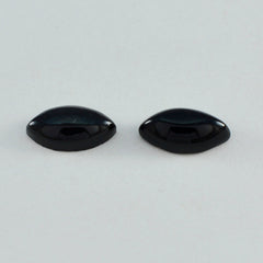 Black Onyx 1PC Large 8x16 MM Marquise  Cabochon Black Fine semi Precious Loose Gemstone