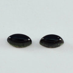 Black Onyx 10PC Tiny 4x8 MM Marquise  Cabochon Black Splendid semi Precious Semi Precious Gemstone