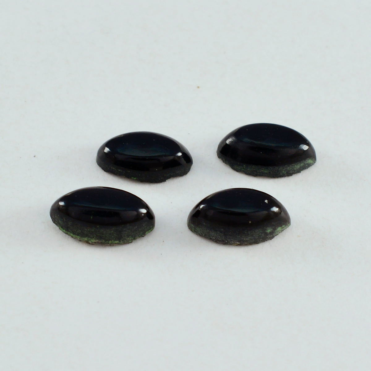 Black Onyx 1PC Small 5x10 MM Marquise  Cabochon Black Luster semi Precious Precious Gemstone Image principale du produit