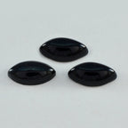Black Onyx 1PC Large 8x16 MM Marquise  Cabochon Black Fine semi Precious Loose Gemstone