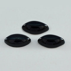 Black Onyx 1PC Large 8x16 MM Marquise  Cabochon Black Fine semi Precious Loose Gemstone
