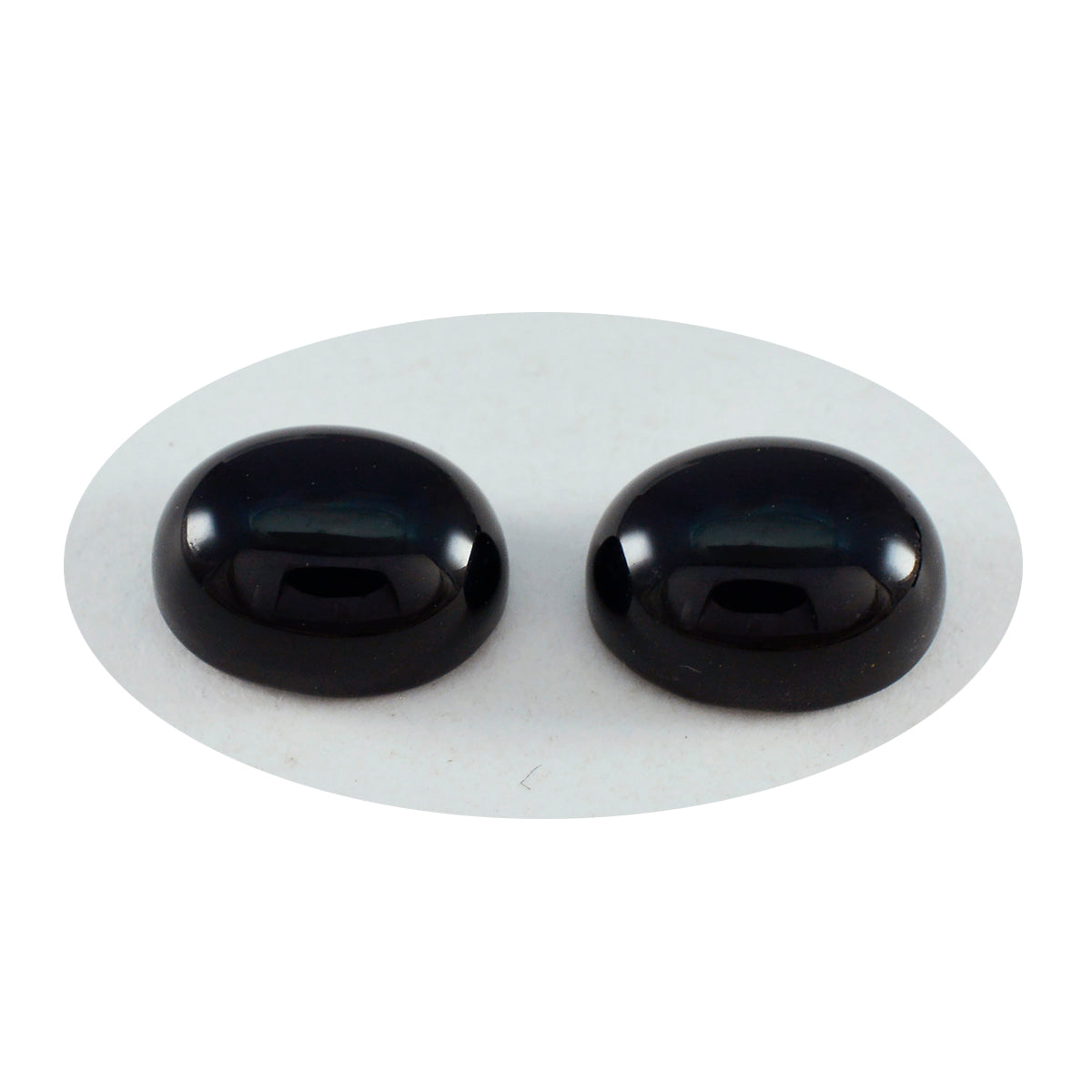 Black Onyx 1PC Large 10x12 MM Oval Cabochon Black Fine semi Precious Gems