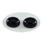Black Onyx 1PC Large 10x12 MM Oval Cabochon Black Fine semi Precious Gems