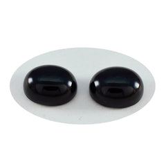 Black Onyx 1PC Large 10x12 MM Oval Cabochon Black Fine semi Precious Gems
